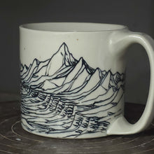 Load image into Gallery viewer, Mountains Mug White 1