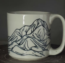 Load image into Gallery viewer, Mountains Mug White 2