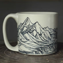 Load image into Gallery viewer, Mountains Mug White 1

