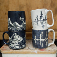 Load image into Gallery viewer, Mountains Mug Pre-Sale White
