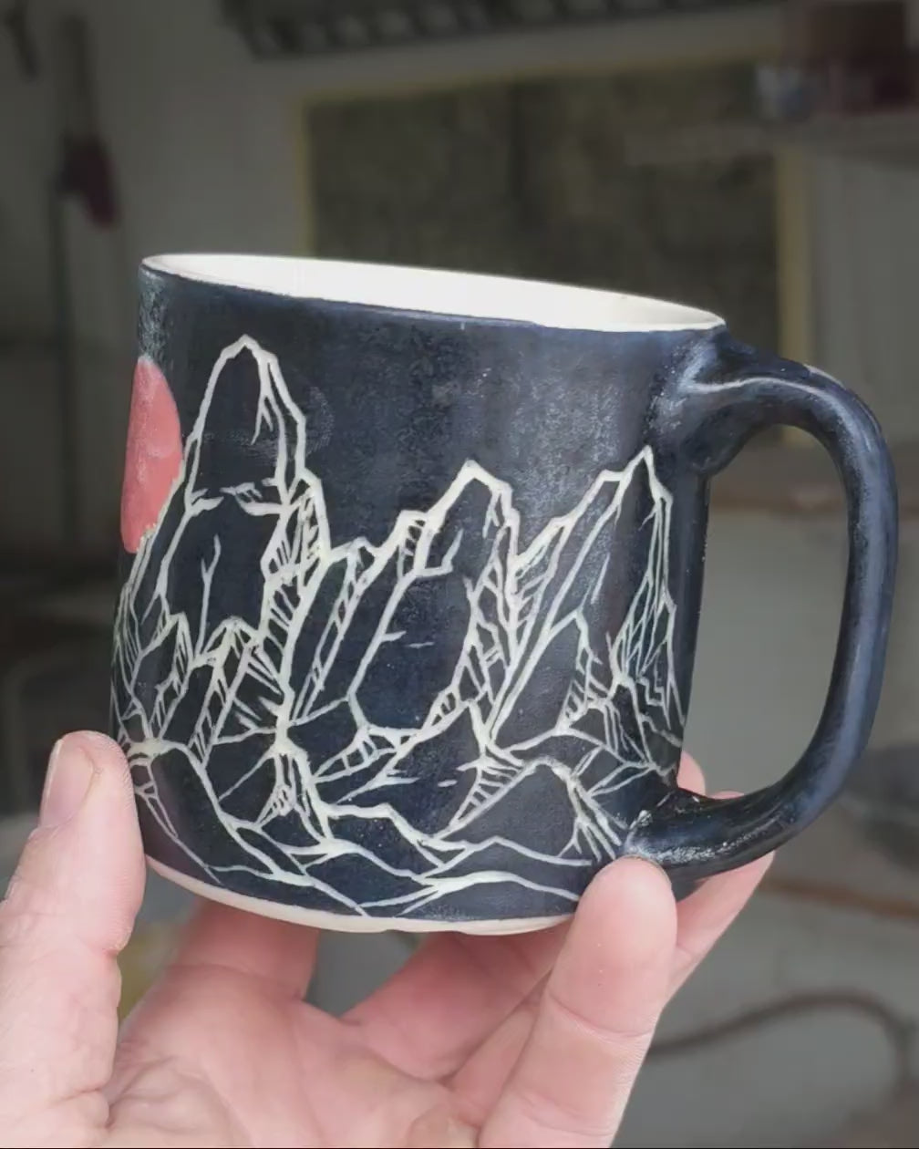 Mountains Mug Pre-Sale Black
